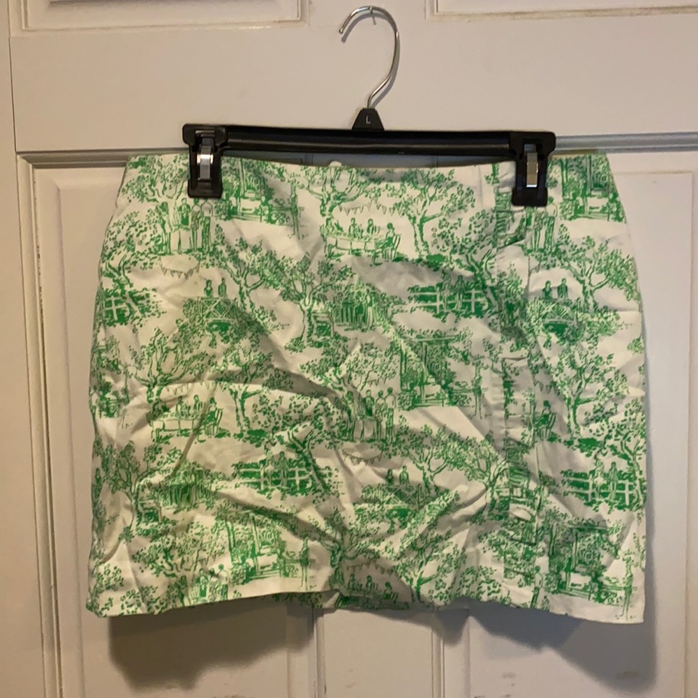 Green & White Lilly Pulitzer Skirt